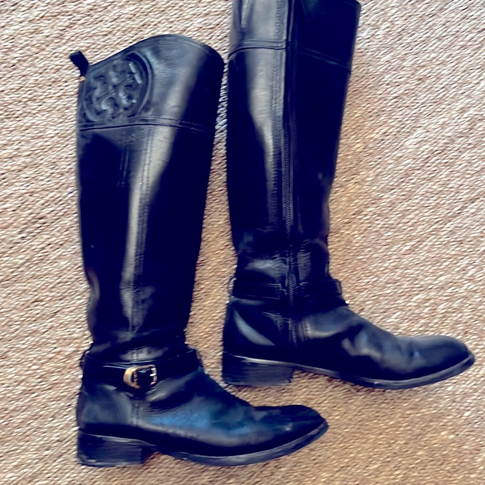 Tory Burch black riding boot 8.5